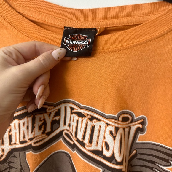 Harley Davidson orange Jamaica tshirt size XL - Picture 2 of 5